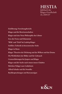 Hestia. Jahrbuch der Klages-Gesellschaft – Jahrbuch der Klages-Gesellschaft 2002/2003 – Dietrich Jäger (Hrsg.) – ISBN 9783826029226 / 978-3-8260-2922-6 / 978-3-82-602922-6