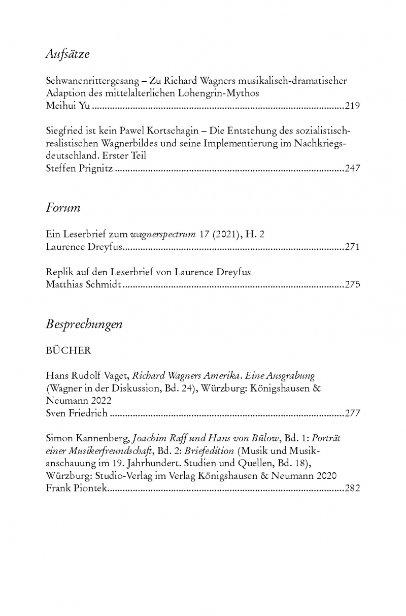 wagnerspectrum – Schwerpunkt: Wagners Helfer – Friederike Wißmann (Hrsg.), Ivana Rentsch (Hrsg.), Sven Friedrich (Hrsg.), Hans-Joachim Hinrichsen (Hrsg.), Arne Stollberg (Hrsg.), Nicholas Vazsonyi (Hrsg.) – ISBN 9783826076831 / 978-3-8260-7683-1 / 978-3-82-607683-1 – Bild 4