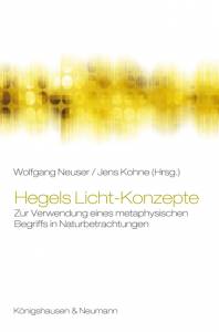 Cover zu Hegels Licht-Konzepte (ISBN 9783826037665)