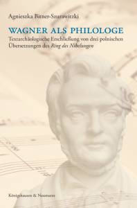Cover zu Wagner als Philologe (ISBN 9783826050619)