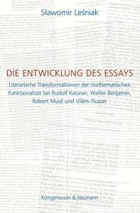 Cover zu Die Entwicklung des Essays (ISBN 9783826051524)