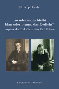 Cover zu "so oder so, es bleibt blau oder braun, das Gedicht" (ISBN 9783826053078)