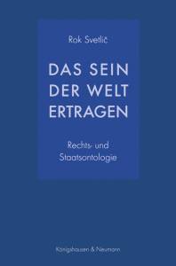 Cover zu Das Sein der Welt ertragen (ISBN 9783826069116)